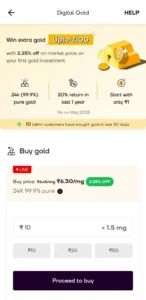 Navi app  Digital gold

